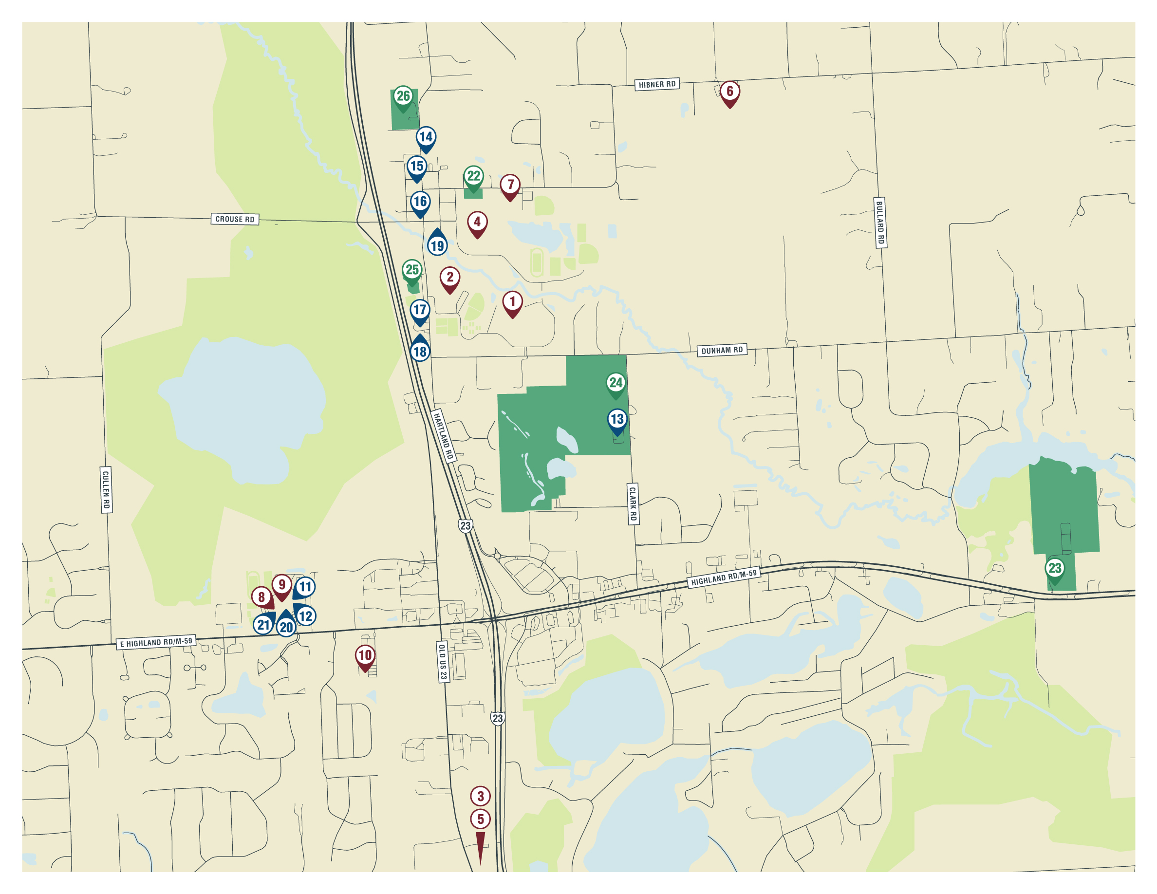 Hartland Area Map and Resource Guide Hartland Township Michigan